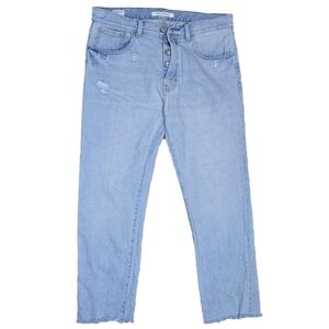 PacSun Men's Sky Blue Stright Vintage Loose Jeans Size‎ 32 100% Cotton
